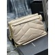 LOULOU PUFFER MEDIUM BAG IN QUILTED LAMBSKIN Gold-Tone Beige High