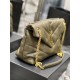 LOULOU PUFFER MEDIUM BAG IN QUILTED LAMBSKIN Gold-Tone Green High