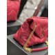 LOULOU PUFFER MEDIUM BAG IN QUILTED LAMBSKIN Gold-Tone Red High