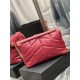 LOULOU PUFFER MEDIUM BAG IN QUILTED LAMBSKIN Gold-Tone Red High