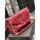 LOULOU PUFFER MEDIUM BAG IN QUILTED LAMBSKIN Gold-Tone Red High