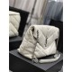 LOULOU PUFFER MEDIUM BAG IN QUILTED LAMBSKIN Silver-Tone White High