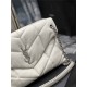 LOULOU PUFFER MEDIUM BAG IN QUILTED LAMBSKIN Silver-Tone White High