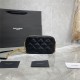 BECKY DOUBLE-ZIP POUCH IN QUILTED LEATHER Black High