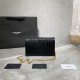 MONOGRAM CHAIN WALLET IN MIX MATELASSÉ GRAIN DE POUDRE EMBOSSED LEATHER Black High