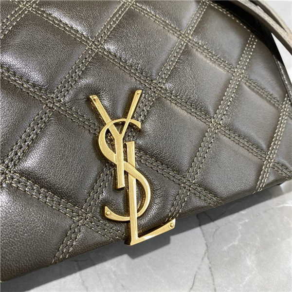 BECKY CHAIN WALLET IN QUILTED LAMBSKIN Taupe High