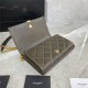 BECKY CHAIN WALLET IN QUILTED LAMBSKIN Taupe High